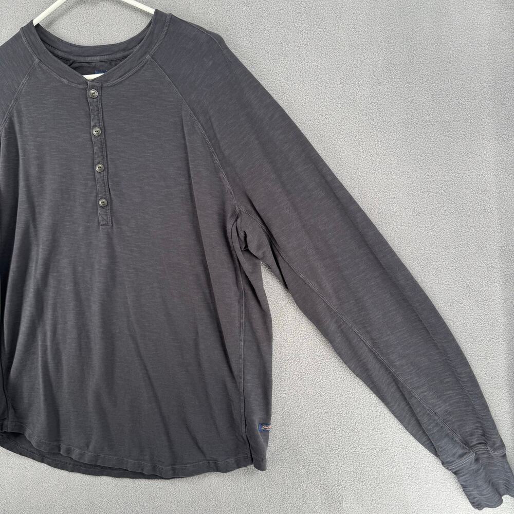 Good Man Brand Shirt Mens XL Black Long Sleeve 100% Cotton Button Neckline - Picture 5 of 14